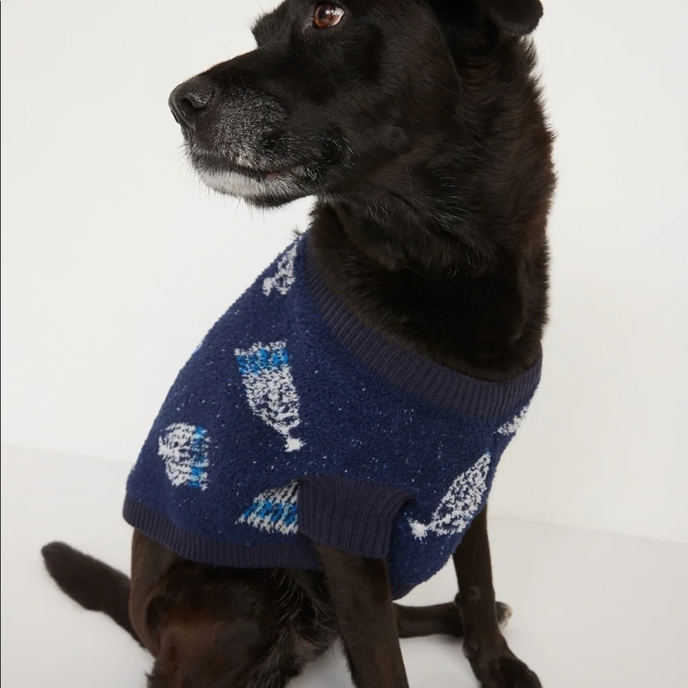Cozy-Knit Patterned Sweater for Pets
